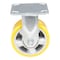 Vestil Polyurethane Rigid Caster 5 In. Diameter x 2 In. Width 595 Lb. Capacity Yellow/Gray CST-PY-5X2PUA-R - alternate 7